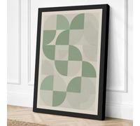 Geometric Harmony Minimalist Canvas Wall Art Print 18x12 Inch (46 x 30 cm)