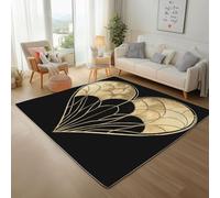Geometric Heart Balloon Door Mats 200x300cm Runner Rug Painted Geometric Hearts Carpet Mat for Bedroom Living Room Hallway Kitchen Front Door Entrance Decor Washable Area Rug