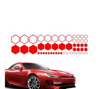 Geometric Hexagonal Stickers - Bee Car Decals for Decorative Stickers for Body Sides or on the Belt Line | Car Decoration Items for PE