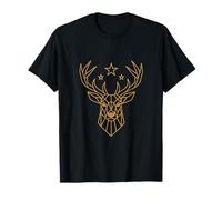 Geometric Hummingbird Cosmic Line Art Illustration T-Shirt