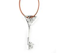 Geometric Key Pendant Necklace Celestial Jewelry Abstract Symbol Design for Women Men Minimalist Accessory