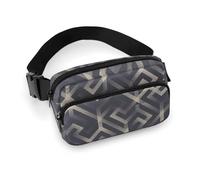 Geometric Labyrinth Patterns Fanny Packs Crossbody Bags for Women Men, Belt Bag Waist Packs for Workout Running Travel with Adjustable Strap
