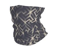 Geometric Labyrinth Patterns Headscarf 26X30Cm Comfortable Headband Non-Slip Face Shield For Sports Running Men