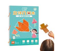Geometric Learning Shapes,Solid Geometry Thinking Training Book | Teaching Activities Space Thinking Educational Tool for Children Students Kids Girls Boys