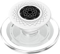 Geometric Lines In A Spiral Sacred Geometry Pattern Mandala PopSockets PopGrip for MagSafe