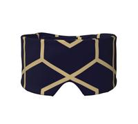 Geometric Lines Print Eye and Ear Muffs Soft Blackout Blocking Sleeping for Adults Kids Travel Nap Aid