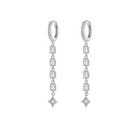 Geometric Long Dangle Earrings For Women Wedding Engagement Jewelry Female