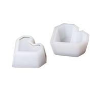 Geometric Love Flower Pot Silicone Mold Epoxy Storage Suitable for Jewelry Container