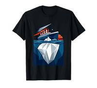 Geometric Low-Poly Art Titanic Shipwreck Ocean T-Shirt