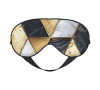 Geometric Marble 1 Printing All-Occasion Sleep Eye Mask with Double Sides Adjustable Strap Perfect for Shifts & Travel