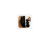 Geometric Matt Big Round Ball Red Earrings for Women Exaggerated Chunky Triple Black Balls Statement Earring Vintage Minimalist Holiday Jewelry Gifts, One Size, Metal, No Gemstone