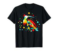 Geometric Minimalism Modern Illustration Jacana Bird Art T-Shirt