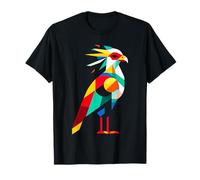 Geometric Minimalism Modern Illustration Secretary Bird Art T-Shirt