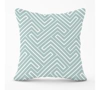 Geometric Modern Ornment Outdoor Cushion Warren Reed - Designer Green 60cm x 60cm