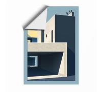Geometric Modernism Minimalist Unframed Wall Art Print A3 (42×29.7cm), Wall Decor for Living Room, Bedroom, Office & Home, Art Gift