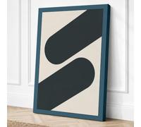 Geometric Momentum Minimalist Canvas Wall Art Print 24x16 Inch