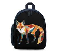 Geometric Nature Fox1 Cute Backpack Small Daily Daypack Travel Shoulder Bag with Adjustable Strap Funny Graphic