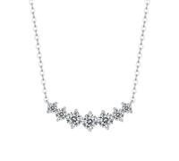 Geometric necklace women's new shiny niche copper inlaid zircon pendant necklace fashionable and high-end temperament