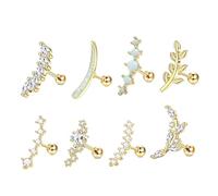 Geometric Openwork Ear Studs Comfortable Stainless Steel Alloy Gothic Party Jewelry Gift Stainless Steel Bone Earring