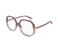 Geometric Optical Frame - female - Chloé - Glasses - Pink - 54 MM - Accessories 54 MM