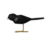 Geometric Origami Bird Sculpture - White Resin Decorative Ornaments for Living Room, Office, or Porch - Modern Home Décor Accent Piece