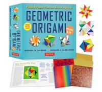 Geometric Origami Mini Kit: Folded Paper Fun for Kids & Adults! This Kit Contains an Origami Book with 48 Modular Origami Papers and Instructional Videos