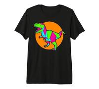 Geometric Origami T-Rex Colorful Low Poly Dinosaur Premium T-Shirt