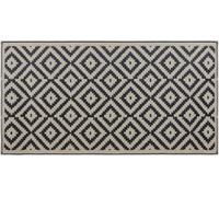 Geometric Outdoor Rugs - Black/Brown simpa Black 120cm x 180cm