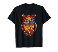 Geometric Owl Stained Glass T-Shirt
