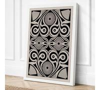 Geometric Pattern Art Deco Canvas Wall Art Print 24x16 Inch (61 x 41 cm)