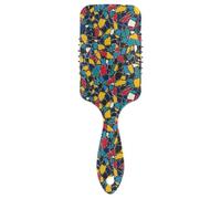Geometric Pattern Handy Drawn cute comb for hair Designed scalp massager brush for hair growth with Ergonomic handle cepillo anti frizz para cabello