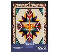 Geometric Pattern Jigsaw Puzzle 1000 Piece Jigsaw Puzzle Paper for Adults Colorful Puzzle Game for Family Focus Gift 38x26cm/1000pcs