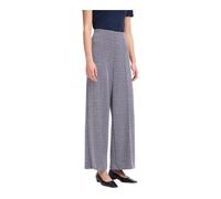 Geometric Pattern Zip-Fastened Trousers - female - ICHI - Wide Trousers - Blue - W26 - Trousers W26