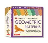 Geometric Patterns - 192 Origami Folding Papers in a Box: 10 Different Patterns of 6 Inch (15 cm) High-Quality Double-Sided Origami Paper (includes ... Paper (includes Instructions for 4 Projects)