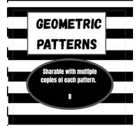 Geometric patterns B: shareable coloring pages for all ages (Geometric Patterns coloring books)