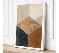 Geometric Perspective Canvas Wall Art Print 18x12 Inch (46 x 30 cm)
