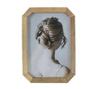 Geometric Photo Frame Stand, Rectangular or Square Metal with Glass Panel for 6" Photos or(12.2 x 17.5 cm)
