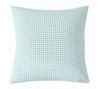 Geometric Plaid Patchwork Kids Throw Pillow Cover,Abstract Grid Checkered Gingham Double Sides Pillow Case,Checkerboard Buffalo Check Home Decor,Blue White Bed Couch Sofa Cushion Cover,1 Pack 22"x22"