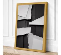 Geometric Planes Minimalist Canvas Wall Art Print 24x16 Inch (61 x 41 cm)