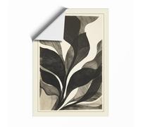 Geometric Plant Study Botanical Unframed Wall Art Print A1 (84.1×59.4cm), Wall Decor for Living Room, Bedroom, Office & Home, Art Gift