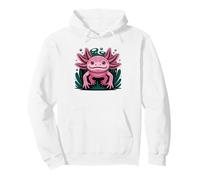 Geometric Polygonal Axolotl Low Poly Art Modern Owner Pullover Hoodie