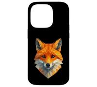 Geometric Polygonal Fox Low Poly Animal Wildlife Case for iPhone 14 Pro