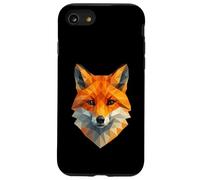 Geometric Polygonal Fox Low Poly Animal Wildlife Case for iPhone SE (2020) / 7/8