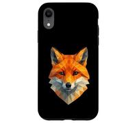 Geometric Polygonal Fox Low Poly Animal Wildlife Case for iPhone XR