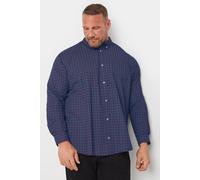 Geometric Print Party Shirt BadRhino Mid Navy 5-6XL