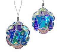 Geometric Puzzle DIY Handmade Glossy Holographic Transparent Hanging Ornaments Creative Art and Craft Supplies for Kids Adults to Make and Decorate