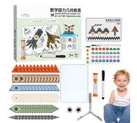 Geometric Puzzle Game - Educational Board Jigsaw, Creative Magnetic Pattern Blocks, Math Learning Toy, Hands-On Activity For Kids | Fun STEM Teaching Aid For Boys, Girls, Classroom, Home Play