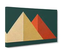 Geometric Pyramids Vol.4 Canvas Print | Gallery Wrapped 30mm Frame Wall Art | 30x20 inches | Ready to Hang | Abstract Picture | Living Room Bedroom Lounge Office