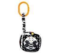 Geometric Rattle Sensory Black and White Series Car for Seat Toys Visual Development Car Hanging Plush Training Hanging