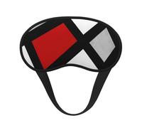 Geometric Red Gray Black White, Full Eye Covers Light Blocking Eye Masks Blackout Sleep Eye Muffs